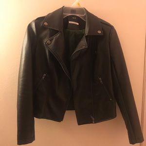 Black Faux Leather Jacket